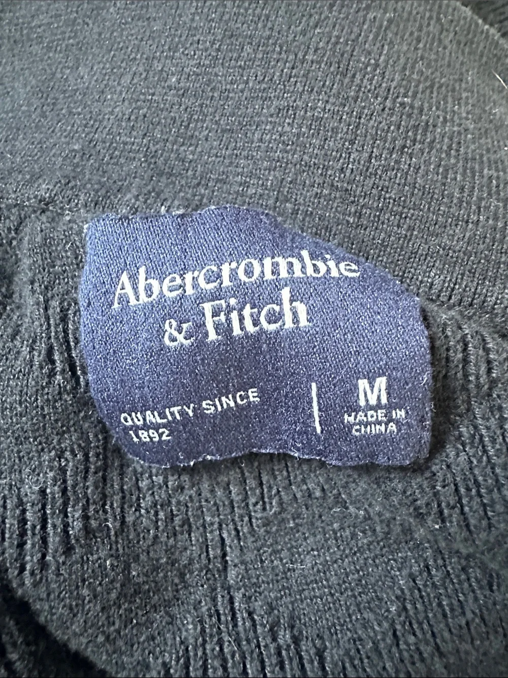 Abercrombie & Fitch Short-Sleeve Textured Button Cardigan - Black
